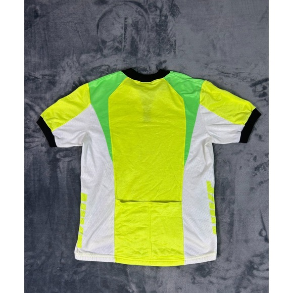 Vintage Nike Cycling Jersey Neon Yellow Green 90s Half Zip Shirt Mens M Rare - Picture 5 of 7